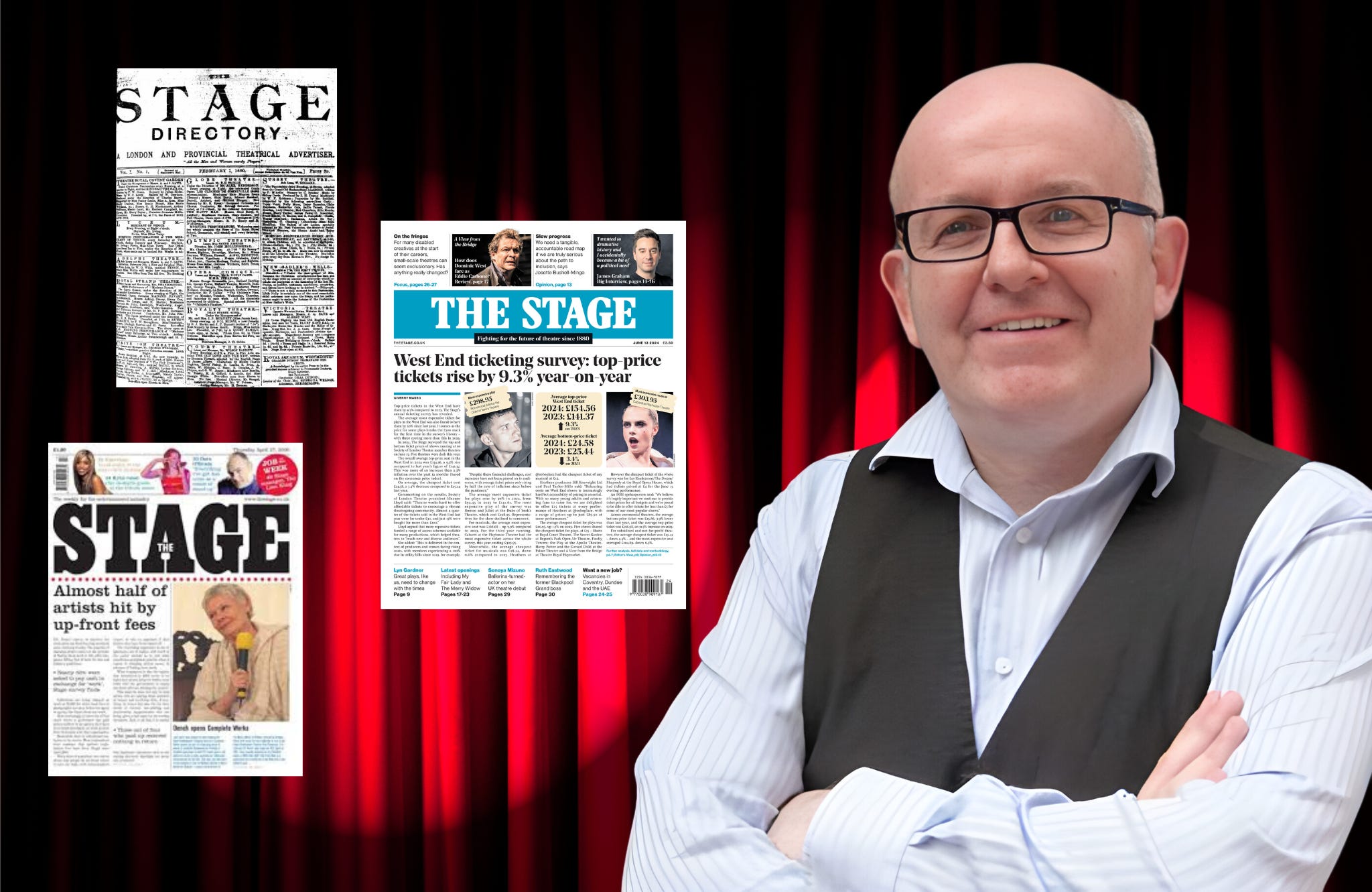 John Byrne with The Stage publication — career advisor and performing arts professional